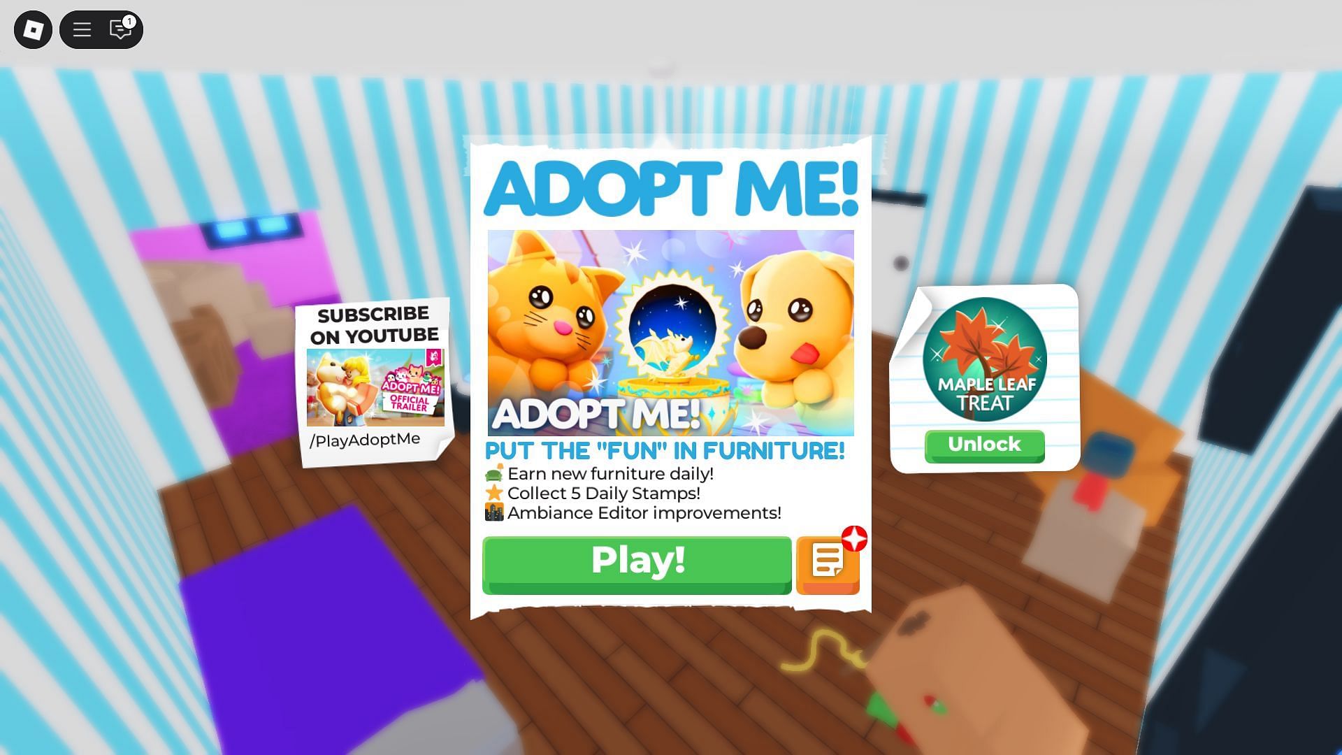 In-game titles (Image via Roblox)